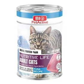 Bio PetActive Nutritive Life Ton Balıklı 400 gr Kedi Konserve Maması