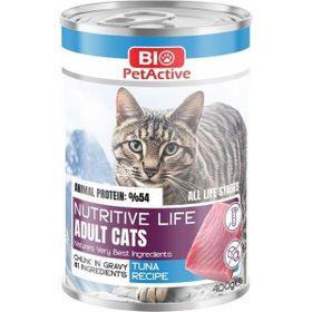Bio PetActive Nutritive Life Ton Balıklı 400 gr Kedi Konserve Maması