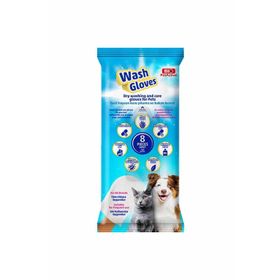 Bio PetActive Wash Gloves 8 Adet Köpek Temizlik Mendili