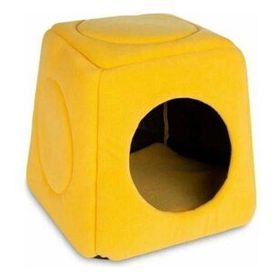 Bio Sand 45 cm Sarı Yıkanabilir Üç Fonksiyonlu Kedi Yatağı