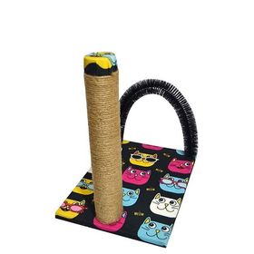 Bio Sand Kedi Desenli Kedi Kaşıma Tırmalama Tahtası