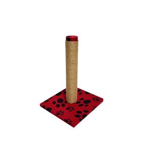 Bio Sand Pati Desenli Kırmızı 40 cm Kedi Tırmalama Tahtası