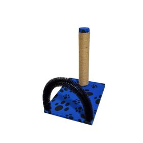 Bio Sand Pati Desenli Mavi Kedi Kaşıma ve Tırmalama Tahtası