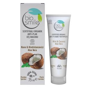 Bio Smile Anti-Plak 75 ml Nane & Hindistan Cevizi Ve Aloe Vera Diş Macunu