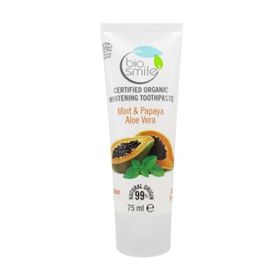 Bio Smile Beyazlatıcı 75 ml Nane & Papaya Ve Aloevera Diş Macunu