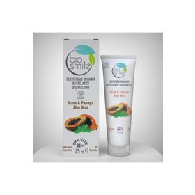 Bio Smile Beyazlatıcı 75 ml Nane & Papaya Ve Aloevera Diş Macunu