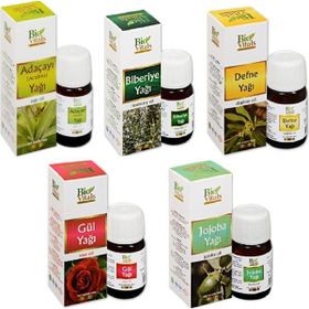 Bio Vitals 20 ml Ada Çayı+20 ml Biberiye+20 ml Defne+20 ml Gül+20 ml Jojoba Yağı