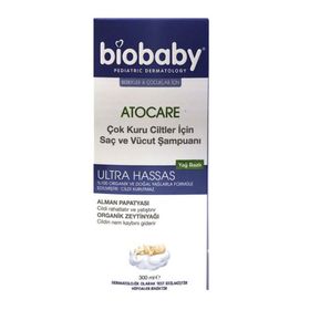 Biobaby 300 ml Kuru Ciltler için Bebek Saç ve Vücut Şampuanı