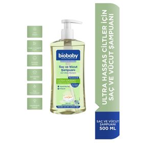 Biobaby Ultra Hassas 500 ml Bebek Saç ve Vücut Şampuanı