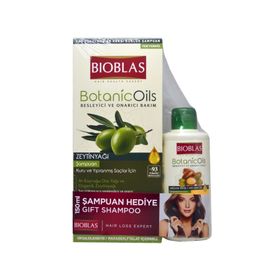 Bioblas Botanic Oils 360 ml Zeytinyağlı Şampuan+150 ml Argan Yağlı Şampuan
