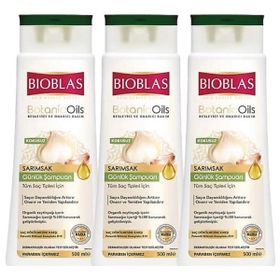Bioblas Botanicoils Sarımsak 3x500 ml Günlük Şampuan