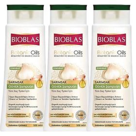 Bioblas Botanicoils Sarımsak 3x500 ml Günlük Şampuan