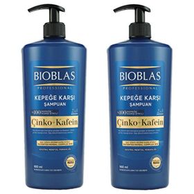 Bioblas Çinko ve Kafein 2'si 1 Arada 2x900 ml Kepeğe Karşı Şampuan