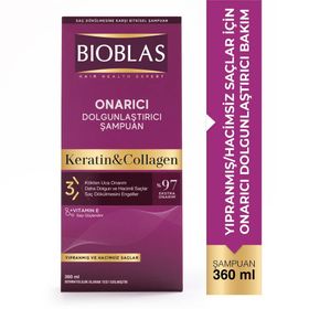 Bioblas Collagen Hair Health 360 ml Onarıcı Yıpranmış Saçlar Şampuan