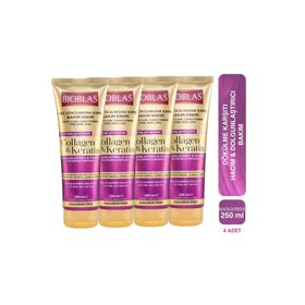 Bioblas Collagen Keratin Saç Dökülmesine Karşı 4x250 ml Bakım Kremi