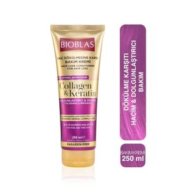 Bioblas Collagen Keratin Saç Dökülmesine Karşı 4x250 ml Bakım Kremi