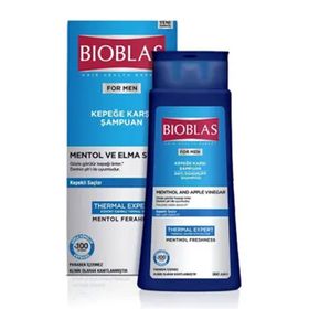 Bioblas Erkek Mentol Elma Sirkesi ve Kompleks B19 2x360 ml Şampuan