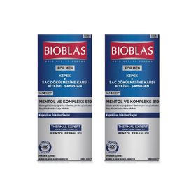 Bioblas For Men Kepek ve Saç Dökülmesine Karşı 2x360 ml Bitkisel Şampuan