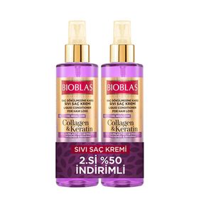 Bioblas Kolajen Keratin 2x200 ml Sıvı Saç Kremi