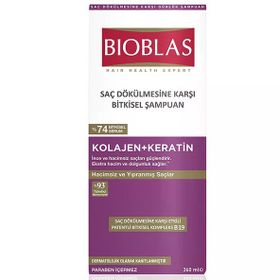 Bioblas Kolajen Keratin Saç Dökülmesine Karşı 360 ml Bitkisel Şampuan