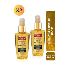 Bioblas Organic Oils Argan 2x100 ml Saç Bakım Yağı