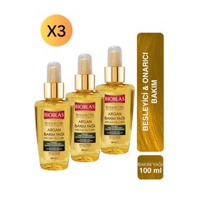 Bioblas Organic Oils Argan 3x100 ml Saç Bakım Yağı