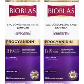 Bioblas Procyanidin 2x360 ml Saç Dökülmesine Yağlanmaya Karşı Şampuan
