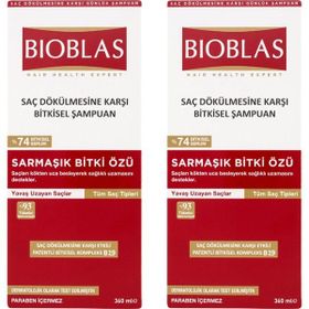 Bioblas Saç Dökülmesine Karşı 2x360 ml Sarmaşık Bitki Özü Şampuan