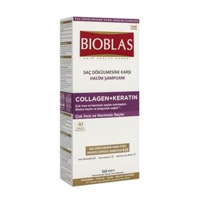 Bioblas Saç Dökülmesine Karşı Enerji Collagen+Keratin 6x360 ml Şampuan