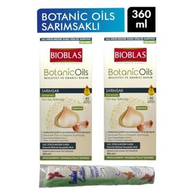 Bioblas Tüm Saç Tipleri İçin Botanic Oils Sarımsak Özlü 2x360 ml Şampuan