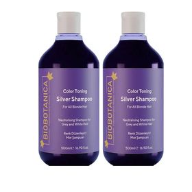 Biobotanica Turunculaşma Karşıtı Silver 2x500 ml Mor Şampuan