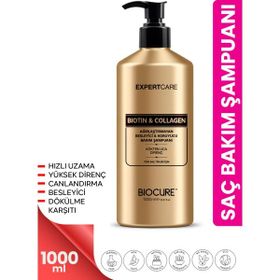 Biocure 1 lt Biotin Collagen Saç Koruyucu Bakım Şampuanı