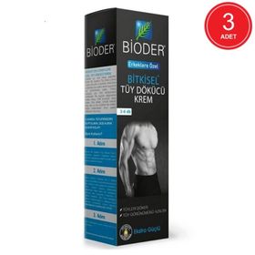 Bioder Bitkisel Erkek 3x100 ml Tüy Dökücü Krem