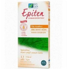 Bioder Epiten 12 Adet Sirli Hassas Ciltler İçin Vücut Ağda Bandı