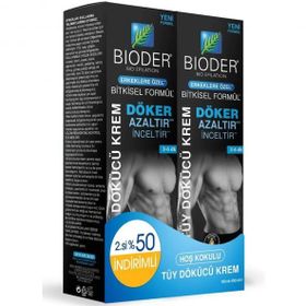 Bioder Erkeklere Özel Hoş Kokulu 2x100 ml Tüy Dökücü Krem