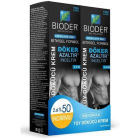 Bioder Erkeklere Özel Hoş Kokulu 2x100 ml Tüy Dökücü Krem