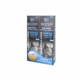 Bioder For Men Erkeklere Özel 2x100 ml Tüy Dökücü Krem