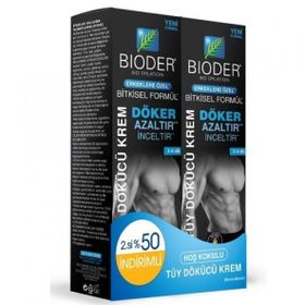 Bioder For Men Erkeklere Özel 2x100 ml Tüy Dökücü Krem