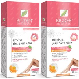 Bioder Hassas Dahil Tüm Cilt Tipleri 2'li Bitkisel Sirli Bant Ağda