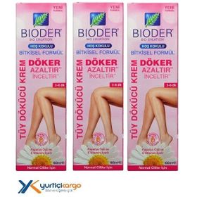 Bioder Normal Ciltler İçin 3x100 ml Tüy Dökücü Krem