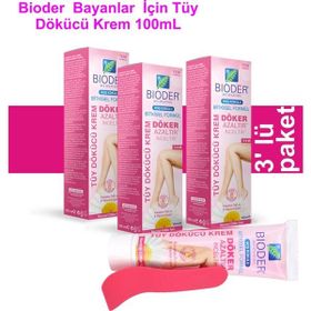 Bioder Normal Ciltler İçin 3x100 ml Tüy Dökücü Krem