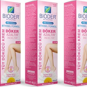 Bioder Normal Ciltler İçin 3x100 ml Tüy Dökücü Krem