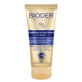 Bioder Yaşlanma ve Leke Karşıtı 50 ml SPF15 El Kremi