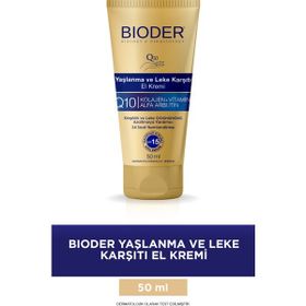 Bioder Yaşlanma ve Leke Karşıtı 50 ml SPF15 El Kremi