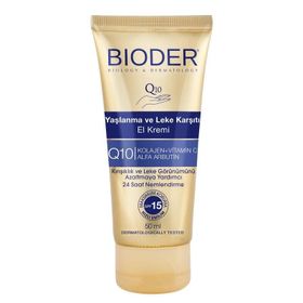 Bioder Yaşlanma ve Leke Karşıtı 50 ml SPF15 El Kremi
