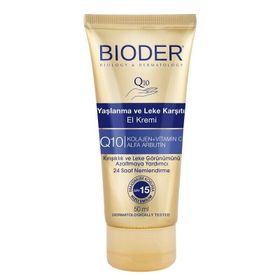 Bioder Yaşlanma ve Leke Karşıtı 50 ml SPF15 El Kremi