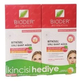 Bioder1 Hediye + Yüz Bölgesi İçin Bitkisel Sirli Ağda Bandı