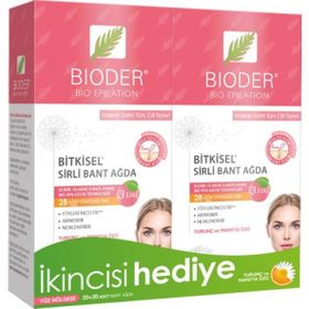 Bioder1 Hediye + Yüz Bölgesi İçin Bitkisel Sirli Ağda Bandı