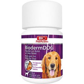 Bioderm 75 Tablet 37,5 gr Dog Biotin Çinko Takviyesi