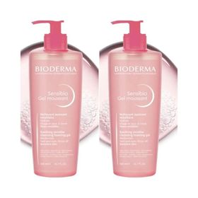 Bioderma 2x500 ml Sensibio Gel Moussant Foaming Gel